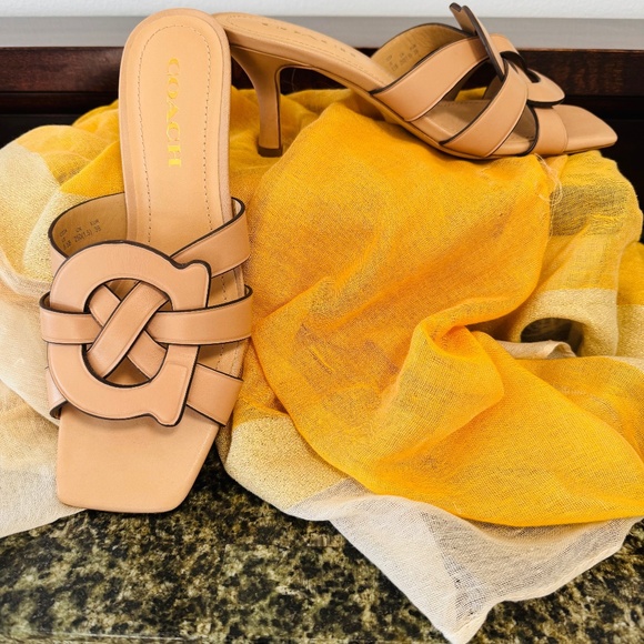 Coach kitten heel slide sandals - Picture 1 of 2